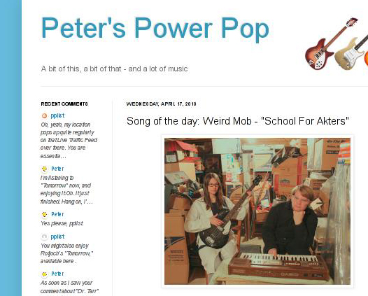 Weird Mob in Peters Power Pop