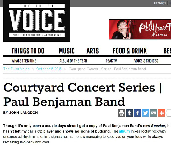 PaulBenjamanBandTulsaVoiceInterview